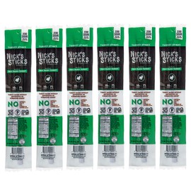 Nick's Sticks Clean & Balanced Free Range Turkey Snack Sticks | Made in the USA | Gluten Free | Paleo, Keto, Whole30 Approved | No Soy, Antibiotics or Hormones (6 – 1.7oz. Packs of 2 Sticks)