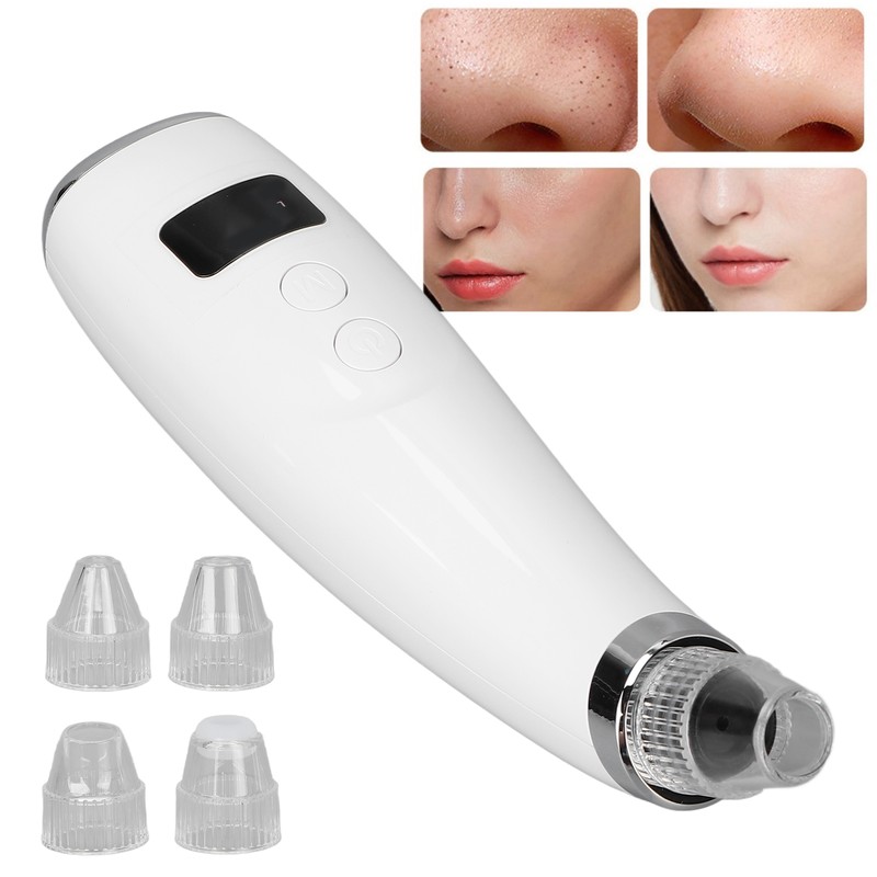 Electric Blackhead Vacuum Cleaner LED Display 3 Strength Blackhead Extractor