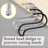 HZYUEKUN 10 Pcs S Hooks S-Shaped Stainless Steel Metal for