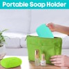 Inovat 2 Pcs Plastic Soap Case Holder Container Box Home