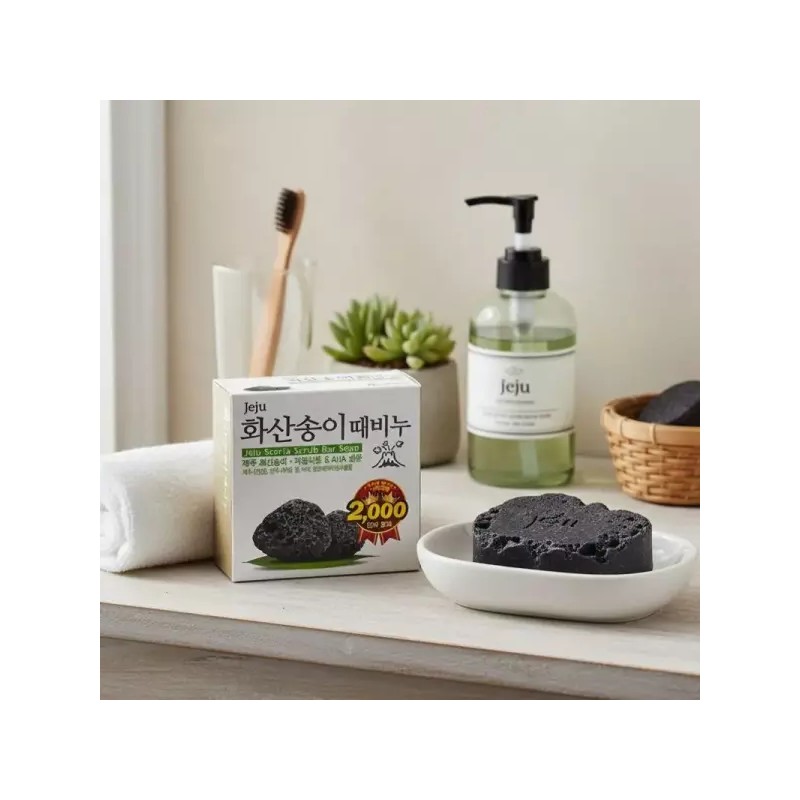 Mugunghwa [무궁화]제주화산송이 때비누100g x 24입 [Mugunghwa] Jeju Volcanic Ash Soap