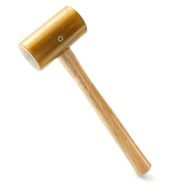 WUTA Rawhide-head Mallet Leather Hammer Stamping Jewelry Leather Worker Craft Tool Good buffering capacity 48mm