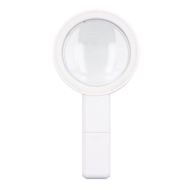 Magnifying Glass 5X 3X 10X Handheld Magnifier 3 Color Adjustable