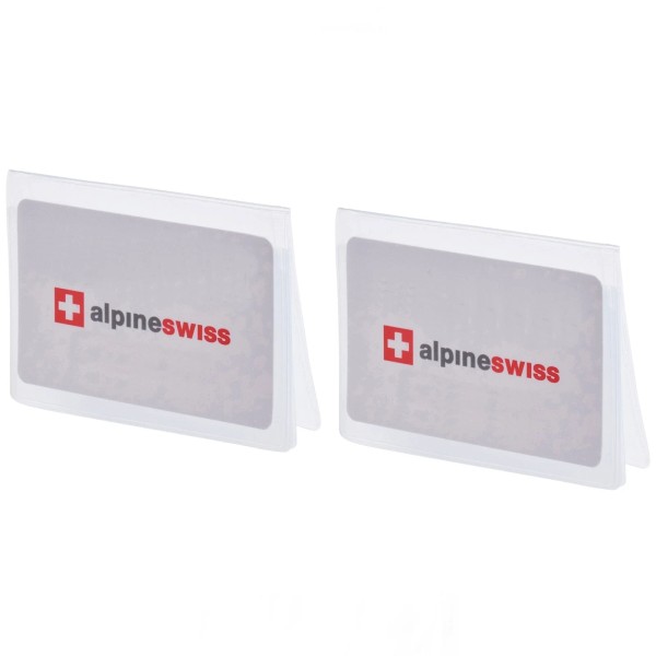 Alpine Swiss Set of 2 Plastic Wallet Inserts 6 Page