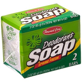 personal care products llc 92078-1 Personal Care, 2 Pack, 3 OZ, Spring Fresh, Deodorant Soap Bar