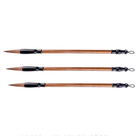 ANCLLO 3Pcs Different Chinese Calligraphy Brush Writing Brush japanese Sumi-e Drawing Painting Brush