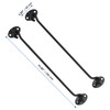 MANCHAP 4 Pack 10 Inch Black Cabin Hook and Eye