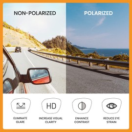 Cyxus Sunglasses Men Women Classic Polarised Sunglasses Outdoor UV 400 for Driving Fishing Travel Metal Frame, 11-blue