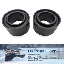 GOLACOD CSS-1195 Heavy-Duty Black Coil Springs Pair Left & Right 1.95 Height Professional Suspension Reinforcement for Multiple Applications