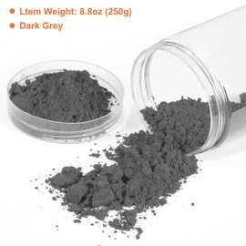 uxcell 8.8oz (250g) Iron Oxide Powder Concrete Pigment Iron Oxide Pigment for Pastel Tile Paint Concrete Cement (Dark Grey, Mesh: 800)