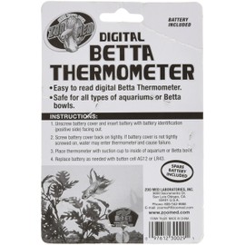 Zoo Med Laboratories AZMTH28 Digital Betta Thermometer