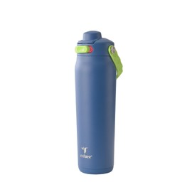 REDUCE Aura Vacuum Insulated 26 oz Water Bottle - Leak-Proof & Chug Spout for Quick Hydration - Keeps Drinks Cold for 30 Hours - Removable Handle for Travel or Gym - Soft Sit Base - Mineral Blue