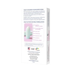 Dual Action Formula. Vaginal and Urinary Support to Balance Intimate Flora. Lactoferrin + Mannose + Lactobacillus crispatus to Flora Nourish Flora for Skin Health. Natural - Vegan