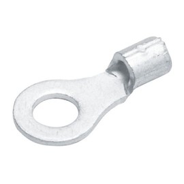 NICHIFU TERMINAL INDUSTRIAL HC R-3.5-4 Bare Crimp Terminals for Copper Wire (Round), 10 Pieces