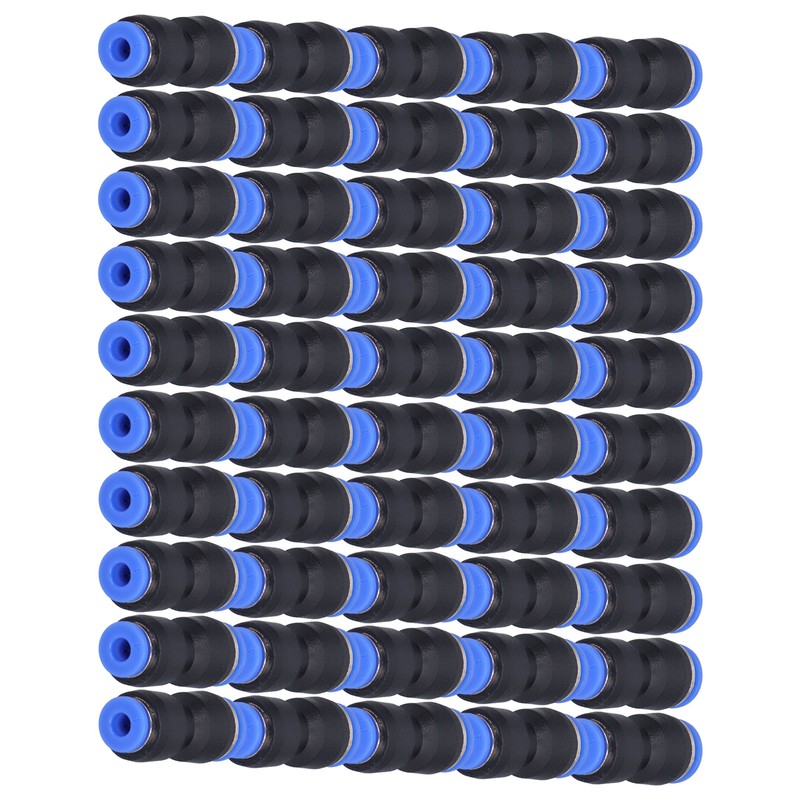 50Pcs Pneumatic Reducing Connector Straight Push in Reducer Fittings for