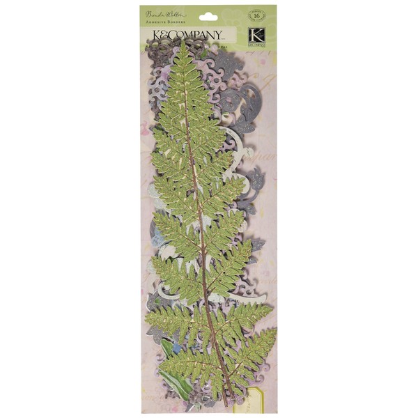 K&Company Brenda Walton Flora & Fauna Adhesive Borders, Swirl