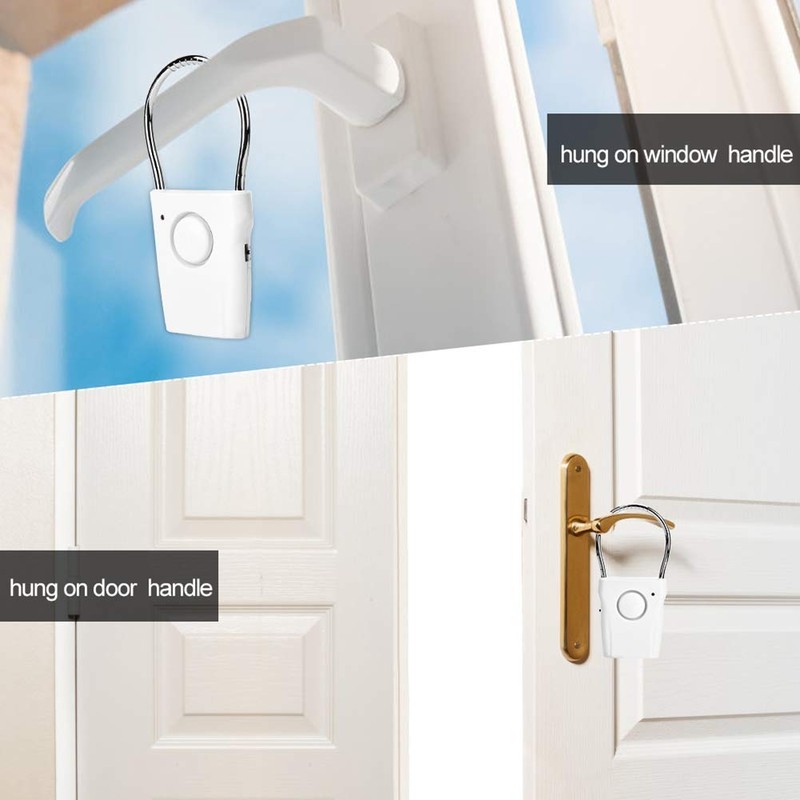 Restokki 120dB Touch Sensor Door Handle Alarm, Anti Theft Vibration