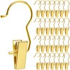 Amber Home 24 Pack Gold Boot Clips for Closet, Gold