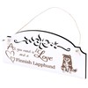 Sign Finnish Lapphund Decoration 20 x 10 cm - All