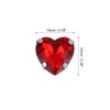 sourcing map 20Pcs Heart Sew on Rhinestone, 10x10mm Heart Crystal