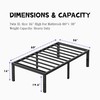 Furnitui 16 Inch High Metal Twin XL Bed Frames, Platform
