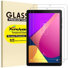 XunyLyee 2 Pack, Screen Protector for TCL Tab 8 LE model 9137W/ TCL Tab 8 SE (8.0 Inch) Tempered Glass Easy Installation
