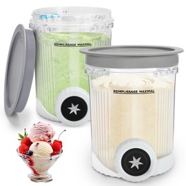 NC700 Creami Pints for Ninja Swirl Machine NC700 Series, Ninja Swirl Containers with Creami Extra Pints Accessories, Ninja Creami Deluxe Containers Replacement for NC700, NC701, NC701Q and CN701CO.
