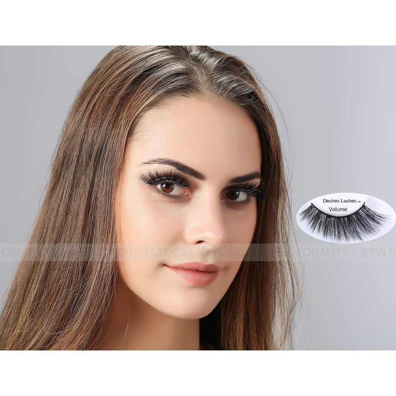 DESIRES LASHES By EMILYSTORES Natural Lashes 3D Layered Effect Fake-Mink
