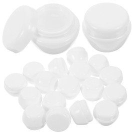 Healeved 40pcs Mushroom Shape Empty Cream Jars for Travel Lightweight Lotion Containers for Daily Use Cosmetic Samples and Easy Packing