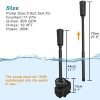 Domica Best 45W LED Pond Pump with Fountain Kit, 792