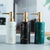 Gold Soap Dispenser for Bathroom or Kitchen, Skinny Ceramic Lotion