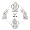 Kitchnexus Ganesha Buddha Statue Sandstone Sculpture Elephant Statue Buddha Figure