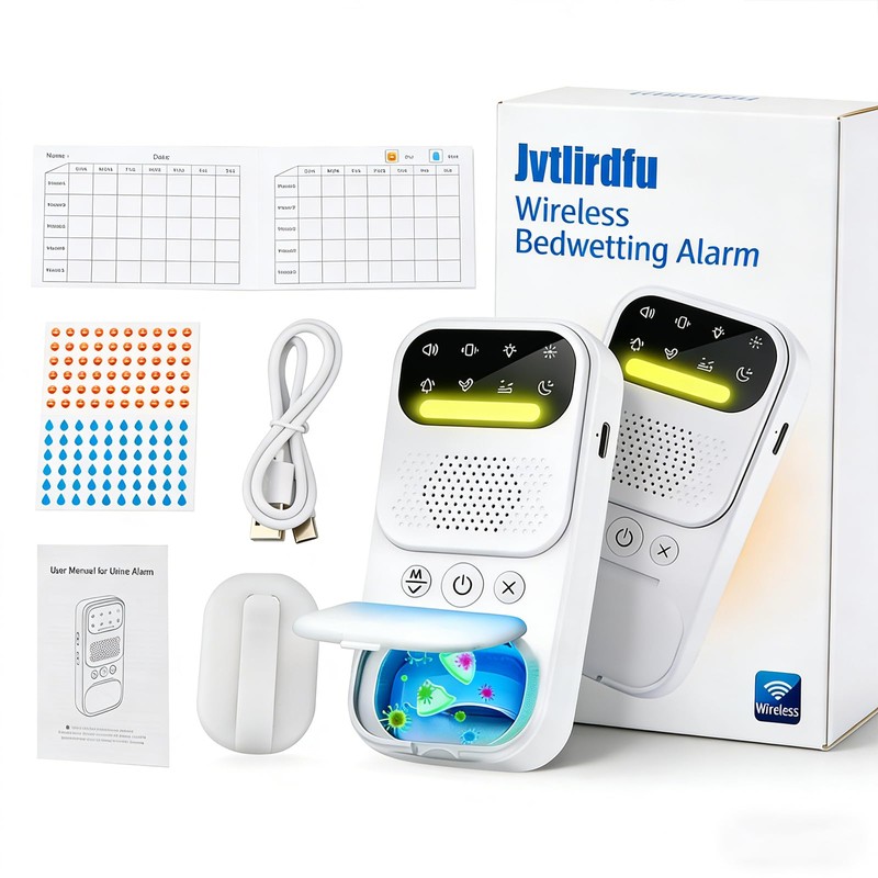 Children's and Seniors Unisex Bedwetting Alarm - High-Sensitivity Wireless Sensor,