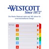 Westcott Westcott Register für Ordner A4 | Trennblätter für Din