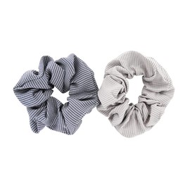 axy XXL Scrunchie Hair Scrunchie Set - 2 x Fabric Hair Bobbles Braid Holder Hairpiece Hairband Scrunchies Double Pack (Set 13)