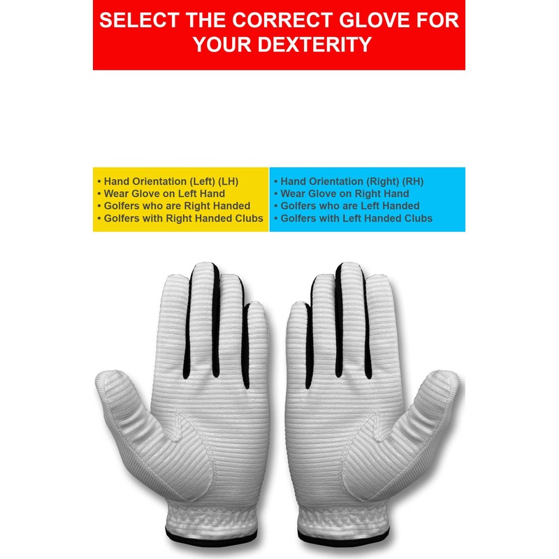 CaddyDaddy-Claw Pro Mens Golf Glove Breathable, Long Lasting by (,