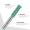 MACHSWON Straight Router Bit 8mm Shank,Double Flute Woodworking Milling Cutter