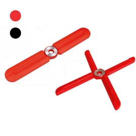 WEDO 206300102 Design Topfuntersetzer, Aufklappbar, für Töpfe bis Ø 25 cm, hitzebeständig bis 230 °C 22 x 3 x 1 cm, Silikon, magnetischer, gebürsteter Edelstahlring, Rot