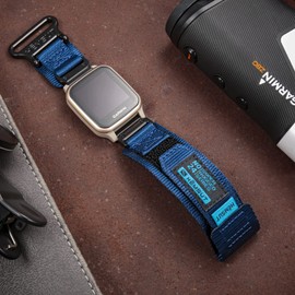 Torbollo Compatible for Garmin Venu 2 / Venu 3 Quick Release Pins, Super Rugged Nylon Sports Strap With Woven Loop Design, 22mm Replacement Strap