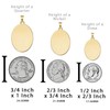 PicturesOnGold.com Saint Jude Round Religious Medal EXCLUSIVE - Sterling Silver