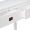 Kings Brand Furniture White Finish Wood Occasional Entryway Console Sofa