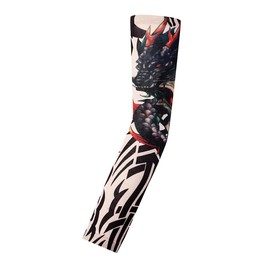 M.K ZIZZYPOP Tattoo Sleeves for Men & Women, Compression Arm Sleeves for UV Protection, Lightweight & Breathable Skin Cover (F-10pcs Multi Color Sleeves)