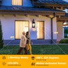 20" Black Motion Sensor Outdoor Light, Large Dusk to Dawn