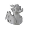 Gargoyle Duck Figurine – Gothic, Fantasy Dashboard Ornament, Medieval Desk