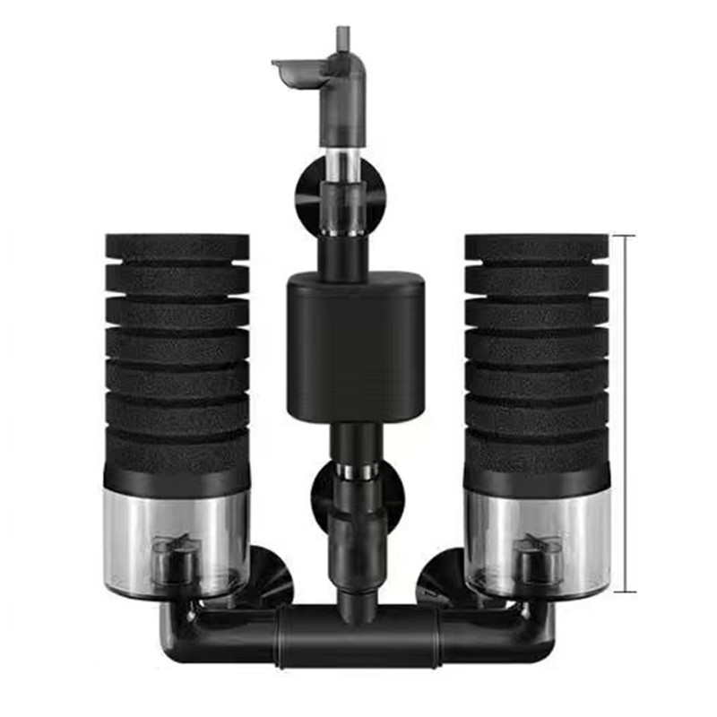 Fish Tank Pneumatic Filter Small Aquarium Mini Suction Toilet Grass