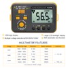 VC60B Insulation Resistance Tester,SKYCENX Megohmmeter Megaohm Meter,with 250V/500V/1000V Test Voltage