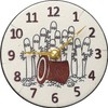 Rhythm ZC971MT03 Wall Clock, 5.1 x 1.4 inches (13 x