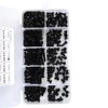 300pcs M2.5 X 3-20mm 12.9 Grade Black Alloy Steel Hex
