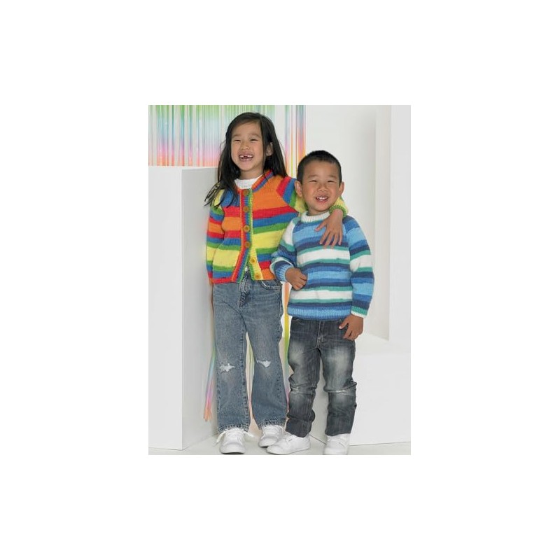 Wendy Peter Pan Double Knitting DK Pattern Childrens Cardigan &