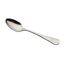 ALFACT Luban Dinner Spoon, 18-8 Stainless Steel, Made in Japan, Tsubame City Alasawa Seisakusho Alphabet Cutlery